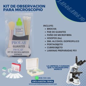 KIT DE OBSERVACION PARA MICROSCOPIO