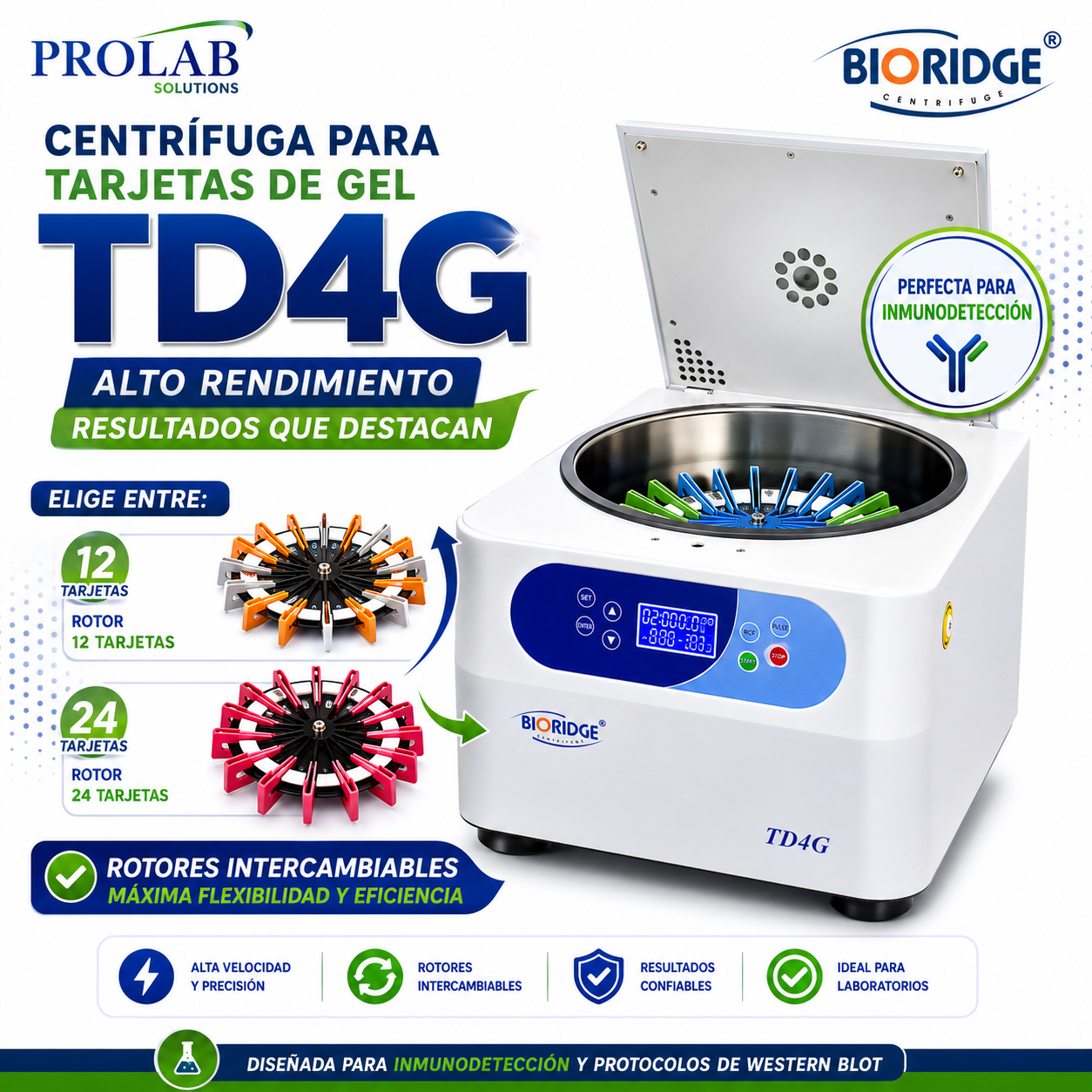 CENTRIFUGA PARA TARJETAS DE GEL - Imagen 4