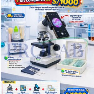 COMBO MICROSCOPIO PARA ESCOLAR