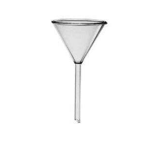 EMBUDO DE VIDRIO VASTAGO CORTO